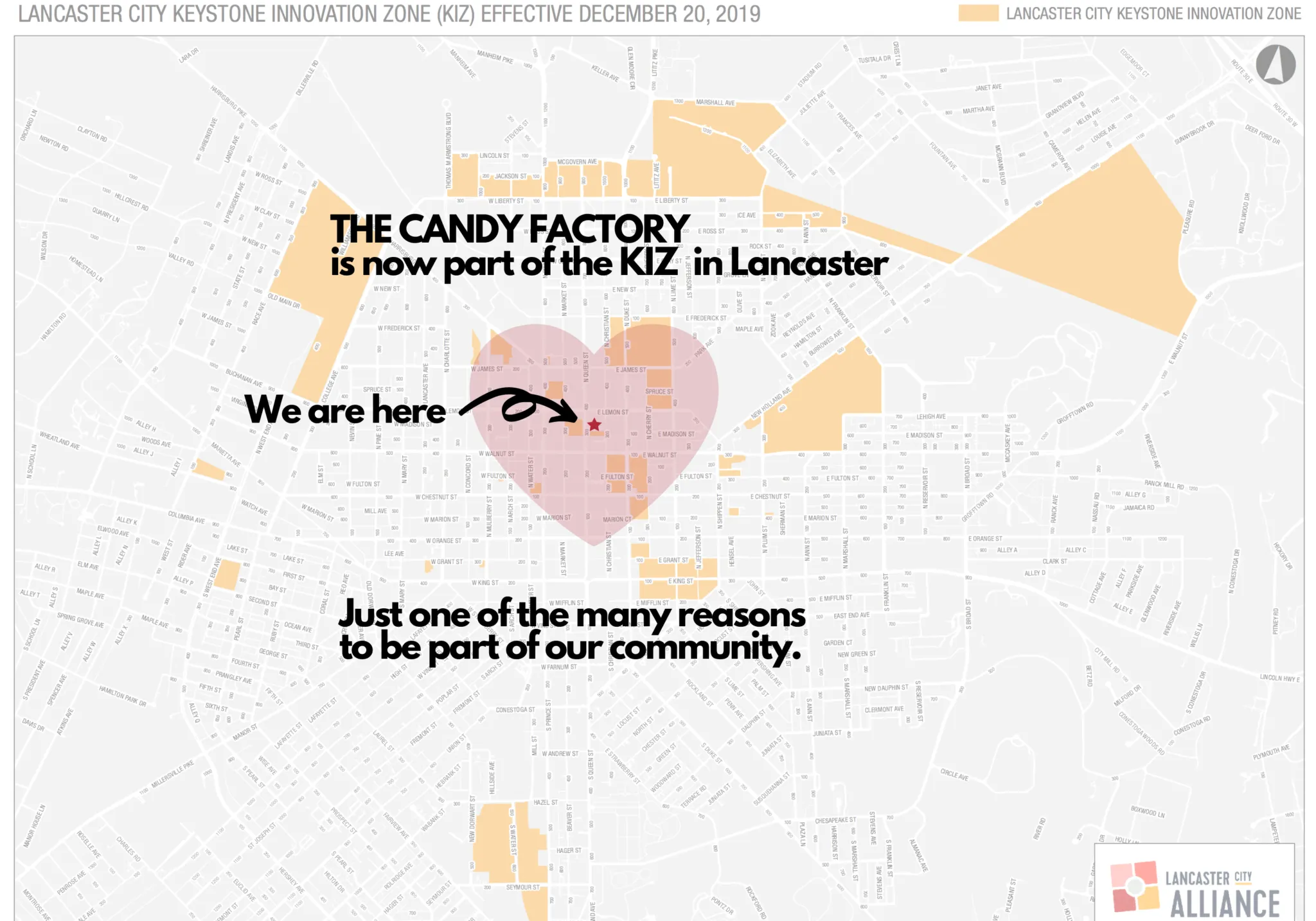 The Candy Factory is now within the newly expanded Lancaster City